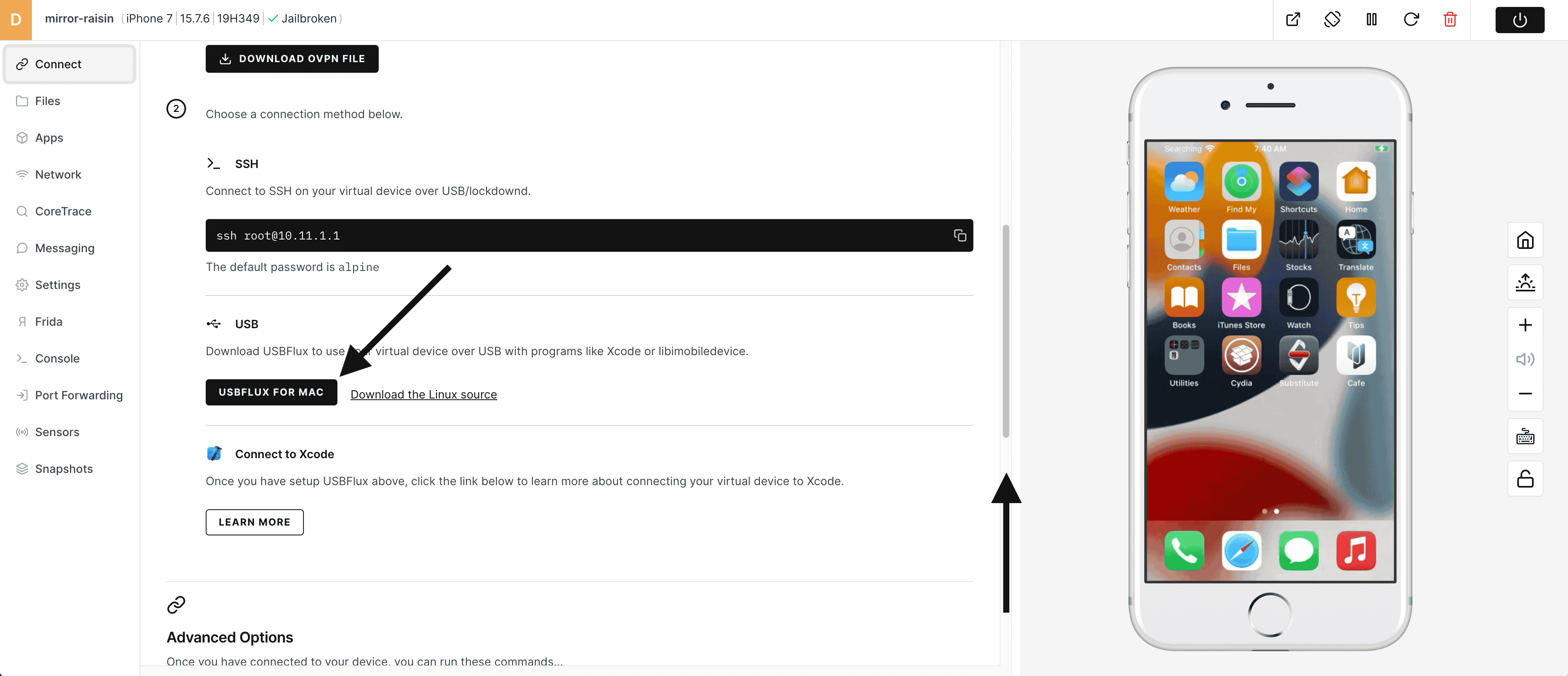 Corellium Caf Ios